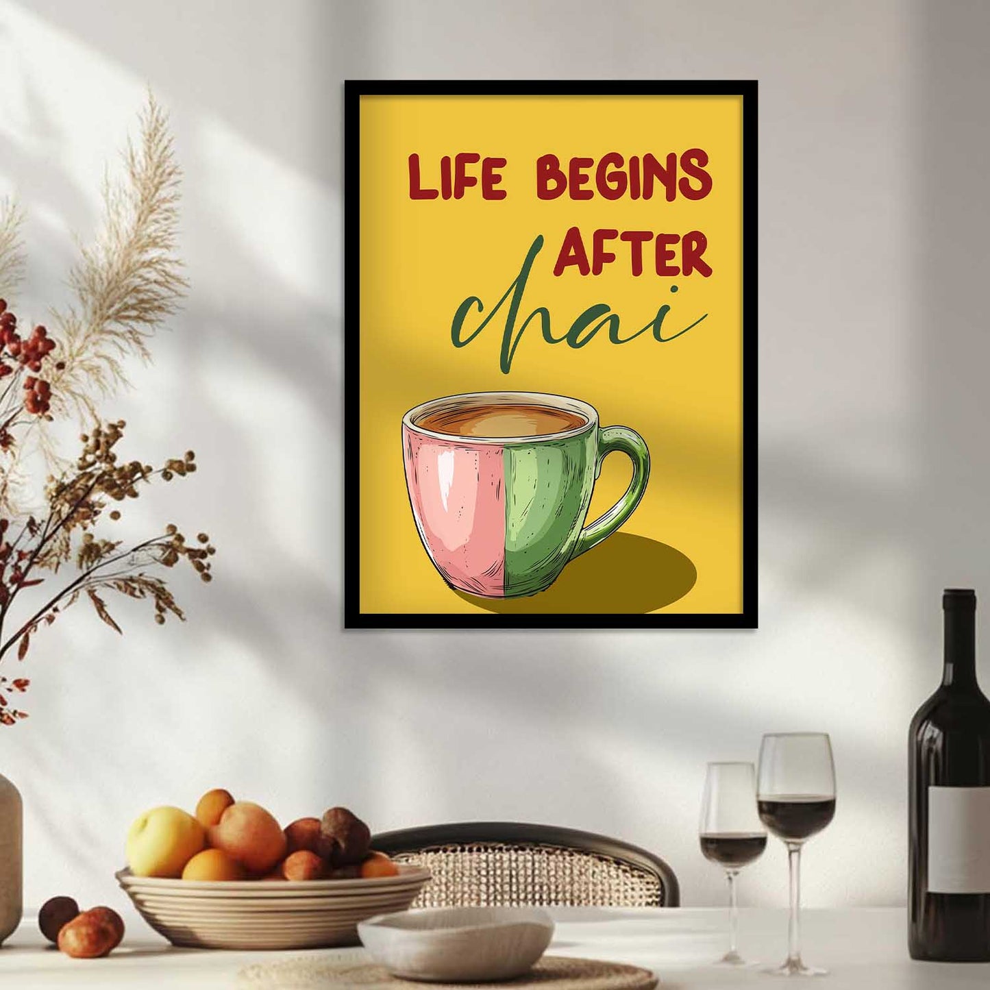 Restaurant Theme  Wall Posters with Frame