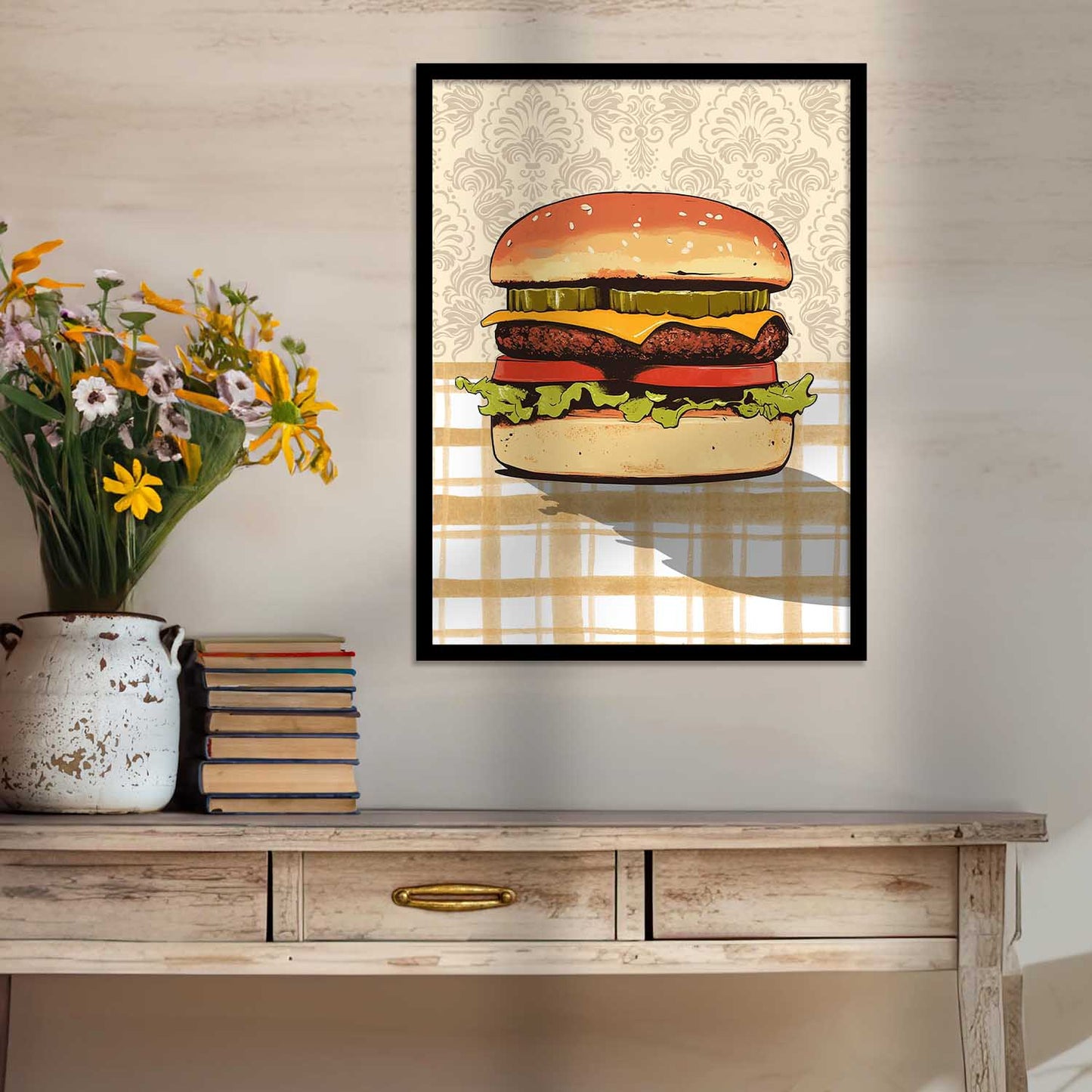 Restaurant   Theme   Wall Posters with Frame