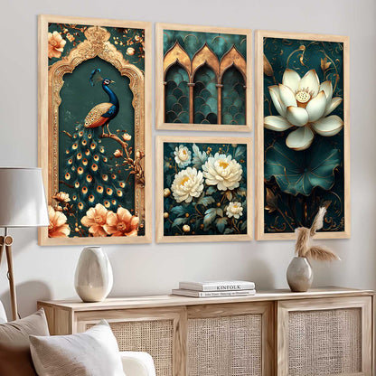 kotart Painting Indian Traditional Big Size Art Home Decoration Paintings With Frame For Living Room   Bed Room Hotel Wall Decor