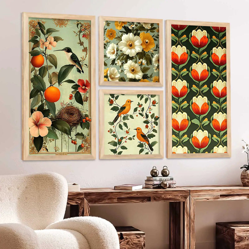 kotart Traditional Big Size Art Wall Painting Home Decoration With Frame For Living Room Decor Bed Room Hotel Wall Decor