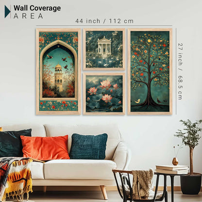 kotart Traditional Indian Art Home Decoration Wall Painting Big Size Art With Frame For Living Room  Hotel Wall Decor