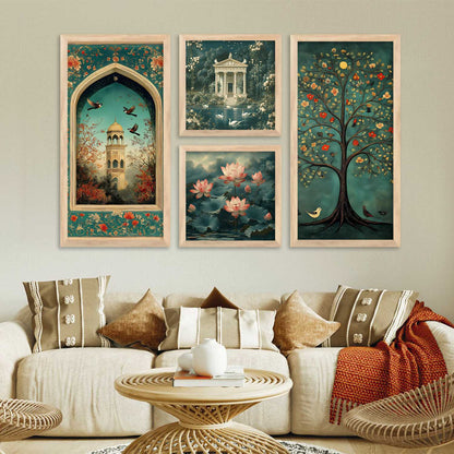 kotart Traditional Indian Art Home Decoration Wall Painting Big Size Art With Frame For Living Room  Hotel Wall Decor