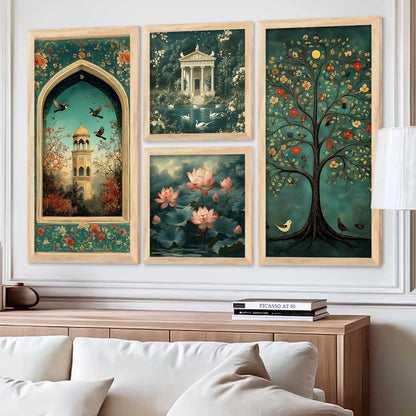 kotart Traditional Indian Art Home Decoration Wall Painting Big Size Art With Frame For Living Room  Hotel Wall Decor