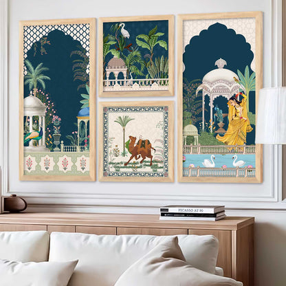 kotart Traditional Big Size Art Wall Painting Home Decoration With Frame For Living Room Bed Room Hotel Wall Painting