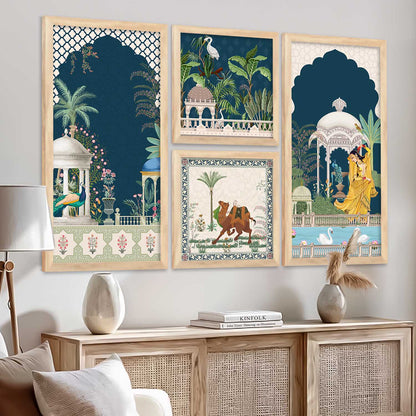 kotart Traditional Big Size Art Wall Painting Home Decoration With Frame For Living Room Bed Room Hotel Wall Painting