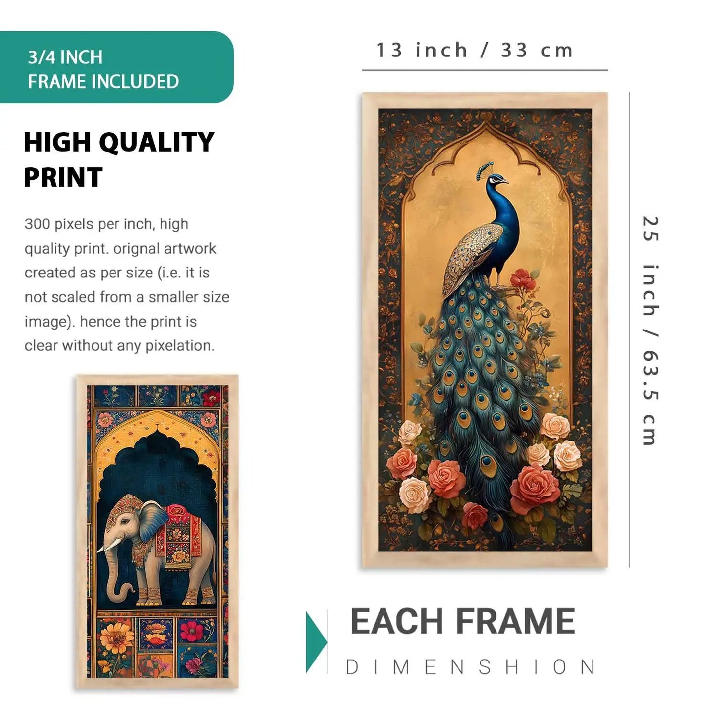 kotart Traditional Art Wall Painting Home Decoration With Frame For Living Room Bed Room Hotel Wall