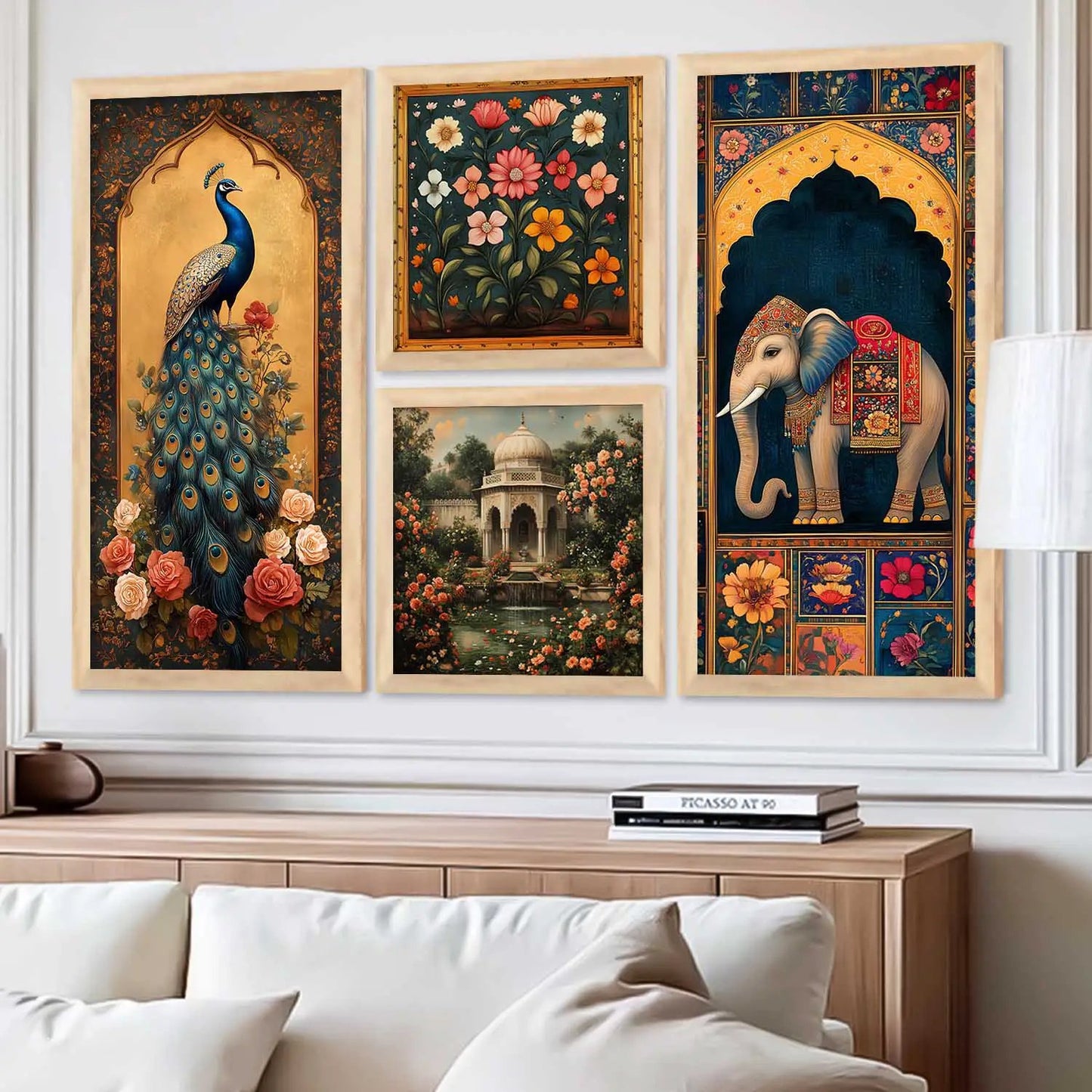 kotart Traditional Art Wall Painting Home Decoration With Frame For Living Room Bed Room Hotel Wall