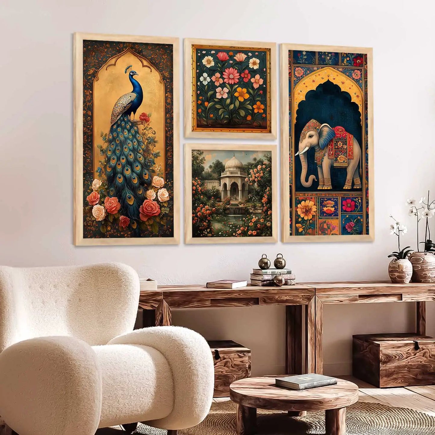 kotart Traditional Art Wall Painting Home Decoration With Frame For Living Room Bed Room Hotel Wall