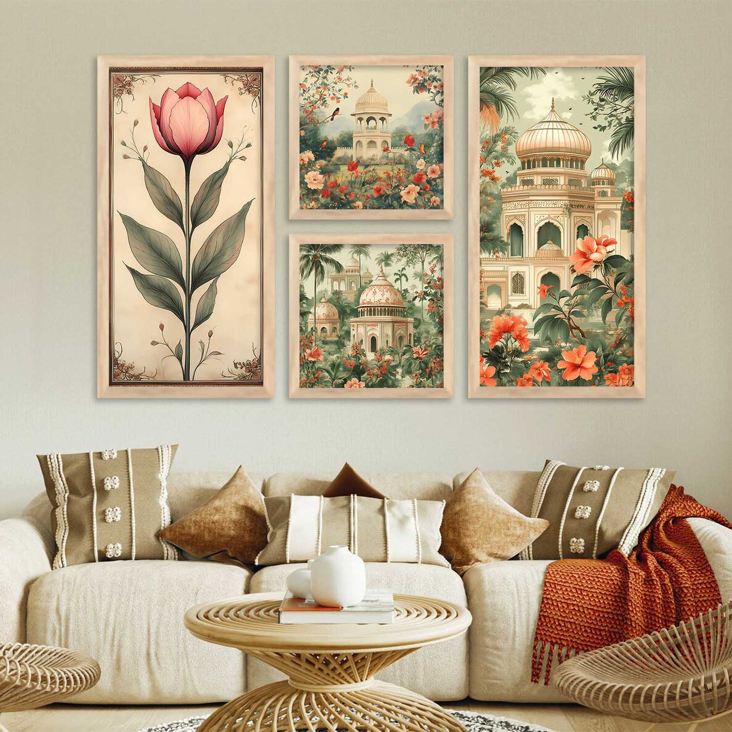 kotart Traditional Art Wall Painting Home Decoration With Frame For Living Room Bed Room Hotel Wall painting