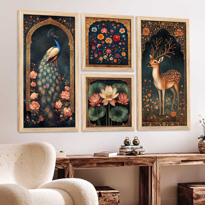 kotart Traditional Art Wall Painting Home Decoration With Frame For Living Room Hotel Wall painting