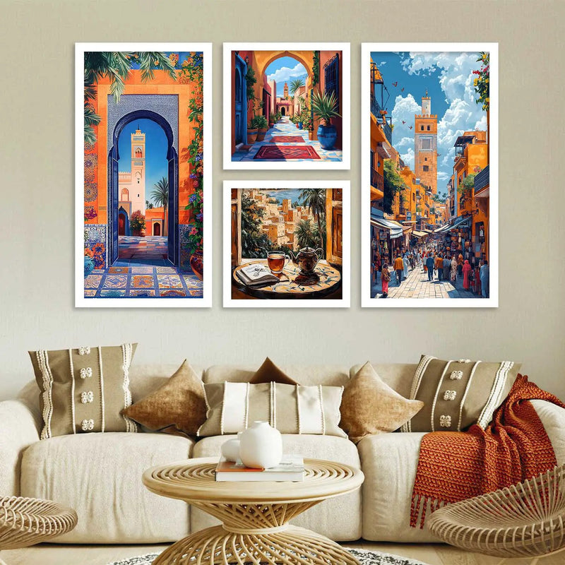 kotart  Modern Big Size Home Decor Abstract Painting Decorative Big Size Wall Art poster With Frame For Living Room Bed Room Hotel Wall Decor