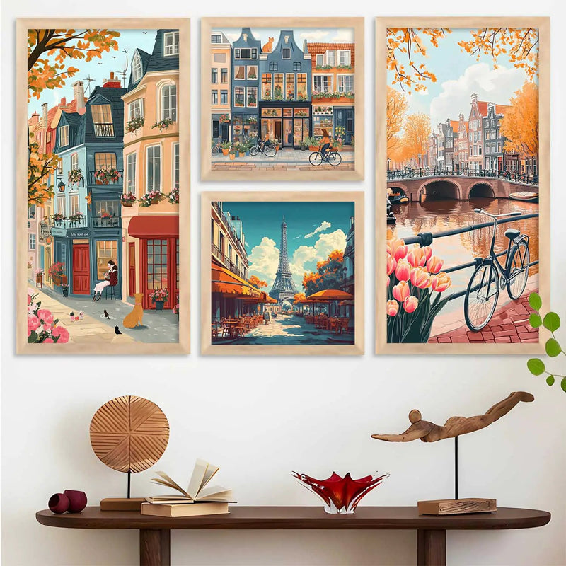 kotart Painting Modern Wall Art Home Decoration Paintings With Frame For Living Room Bed Room Hotel Wall Decor