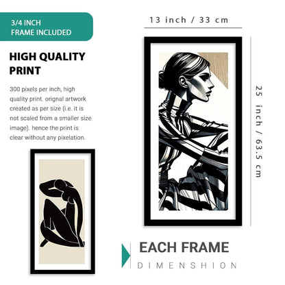 kotart Decorative Modern Big Size Wall Art Home Dacor Abstract Painting poster With Frame For Living Room Bed Room Hotel Wall Decor