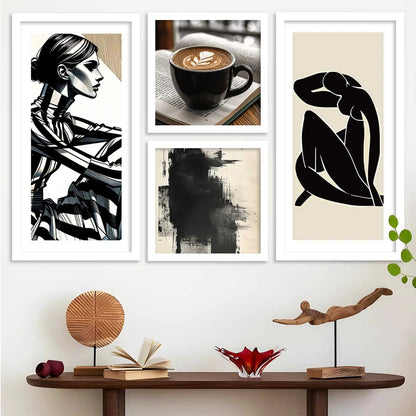 kotart Decorative Modern Big Size Wall Art Home Dacor Abstract Painting poster With Frame For Living Room Bed Room Hotel Wall Decor