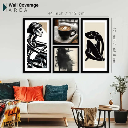 kotart Decorative Modern Big Size Wall Art Home Dacor Abstract Painting poster With Frame For Living Room Bed Room Hotel Wall Decor