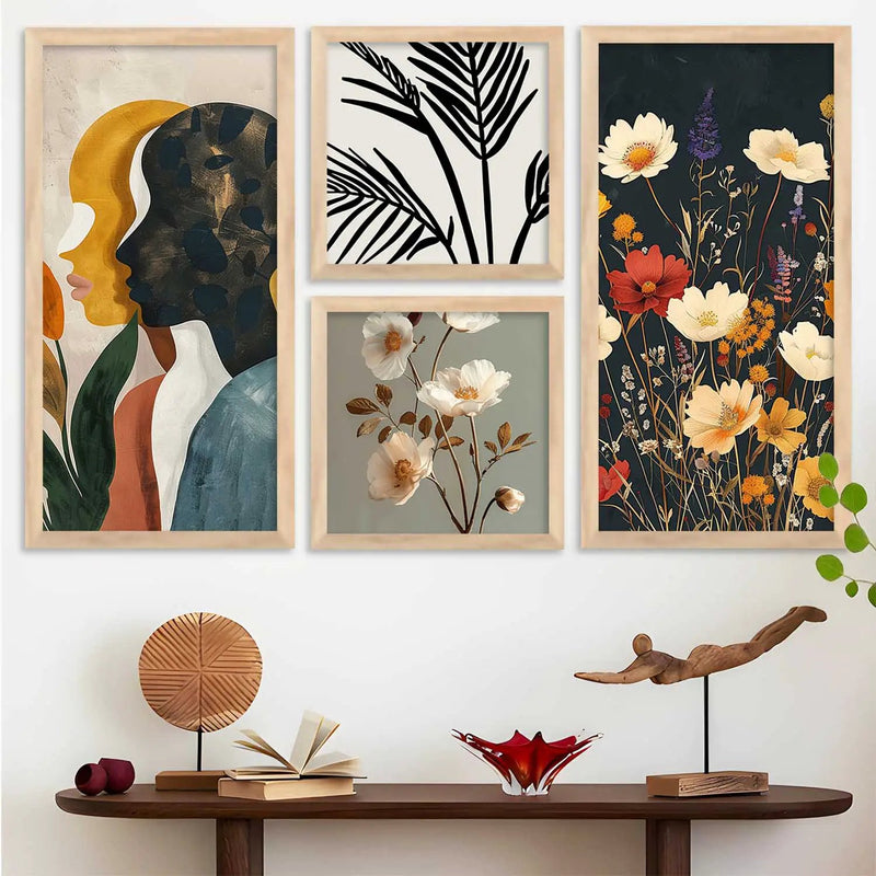 kotart Painting Modern Big Size Wall Art Home Decoration Painting With Frame For Living Room Bed Room Hotel Wall Decor