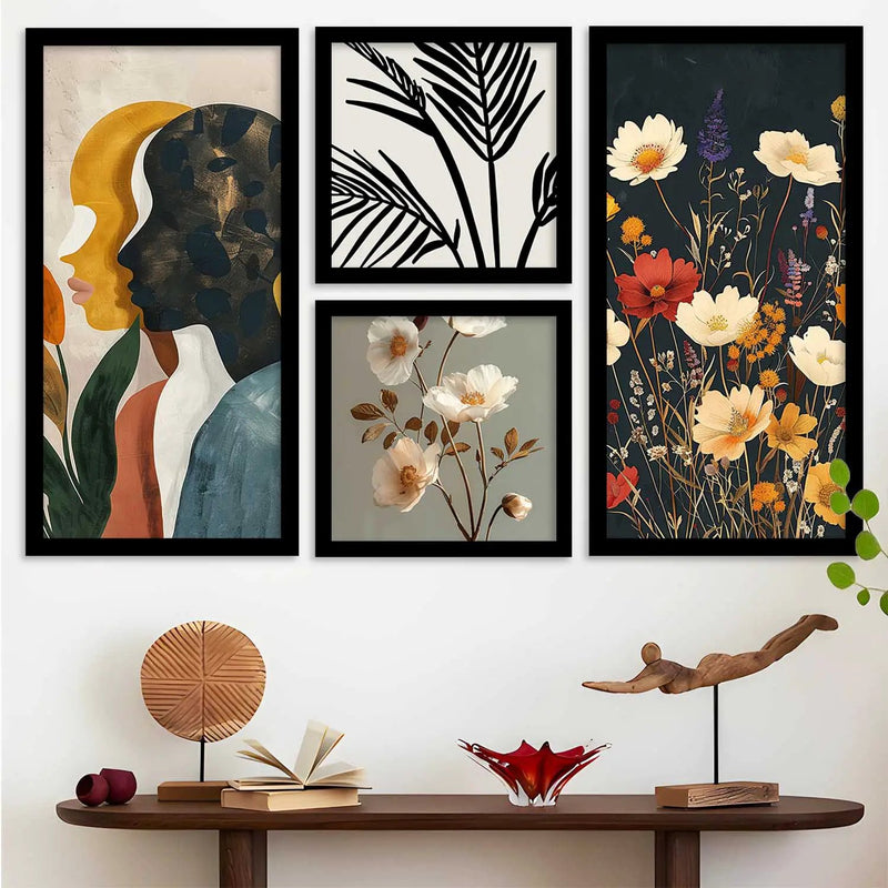 kotart Decorative Modern Big Size Wall Art Home Dacor Abstract Painting poster With Frame For Living Room Bed Room Hotel Wall Decor