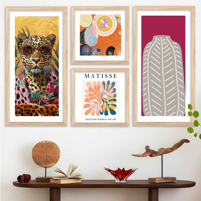 kotart Decorative Modern Big Size Wall Art Print With Frame Abstract Paintings For Living Room Bed Room Hotel Wall Painting