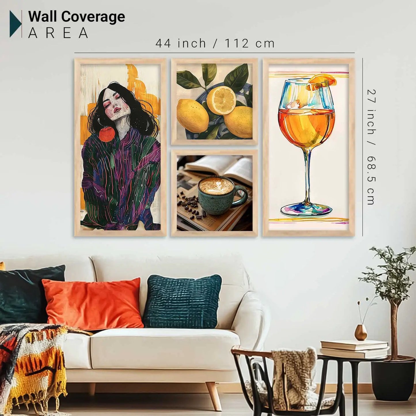 kotart Home Dacor Abstract Painting Decorative Modern Big Size Wall Art poster With Frame For Living Room wall painting