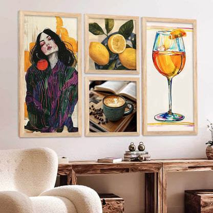 kotart Home Dacor Abstract Painting Decorative Modern Big Size Wall Art poster With Frame For Living Room wall painting