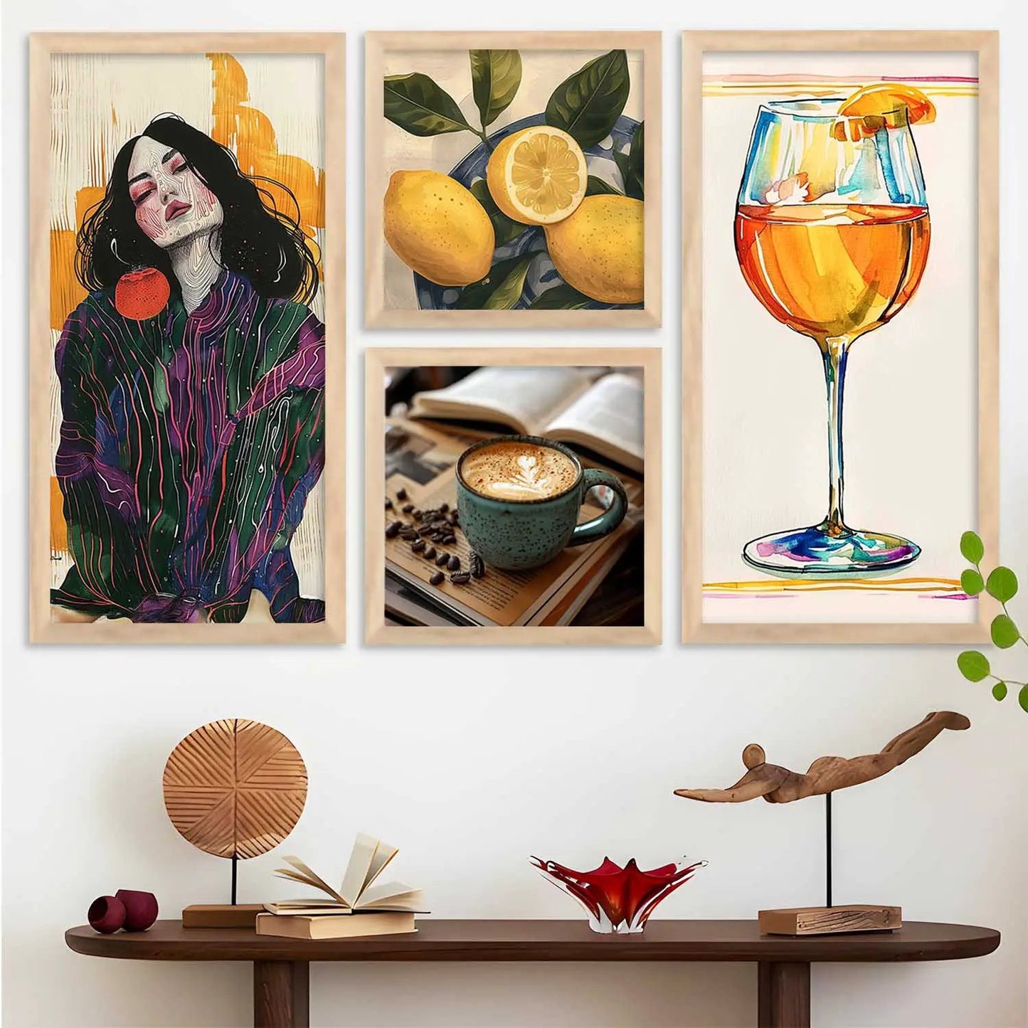 kotart Home Dacor Abstract Painting Decorative Modern Big Size Wall Art poster With Frame For Living Room wall painting