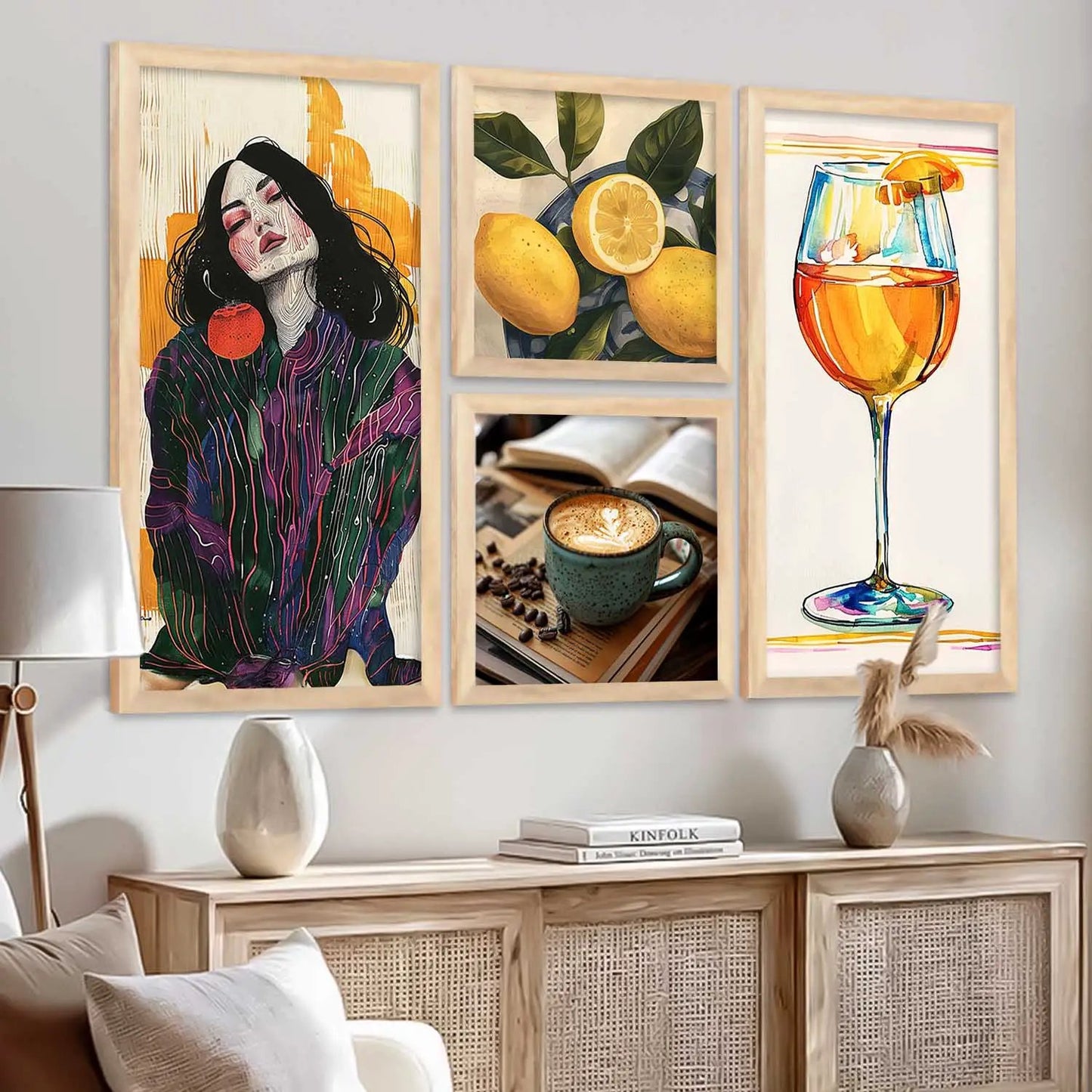 kotart Home Dacor Abstract Painting Decorative Modern Big Size Wall Art poster With Frame For Living Room wall painting