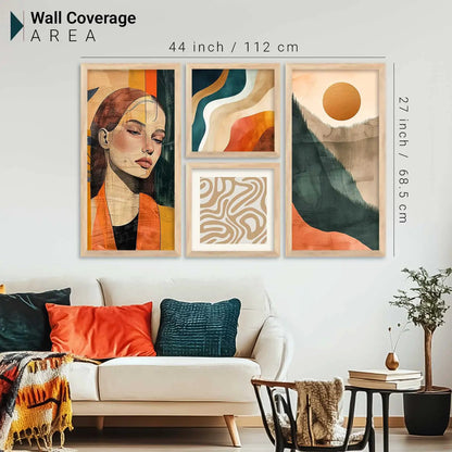 kotart Decorative Modern Big Size Wall Art Home Dacor Abstract Painting poster With Frame For Living Room Bed Room wall painting