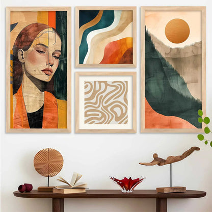 kotart Decorative Modern Big Size Wall Art Home Dacor Abstract Painting poster With Frame For Living Room Bed Room wall painting