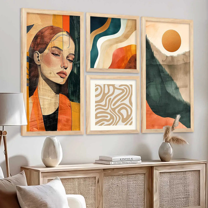 kotart Decorative Modern Big Size Wall Art Home Dacor Abstract Painting poster With Frame For Living Room Bed Room wall painting