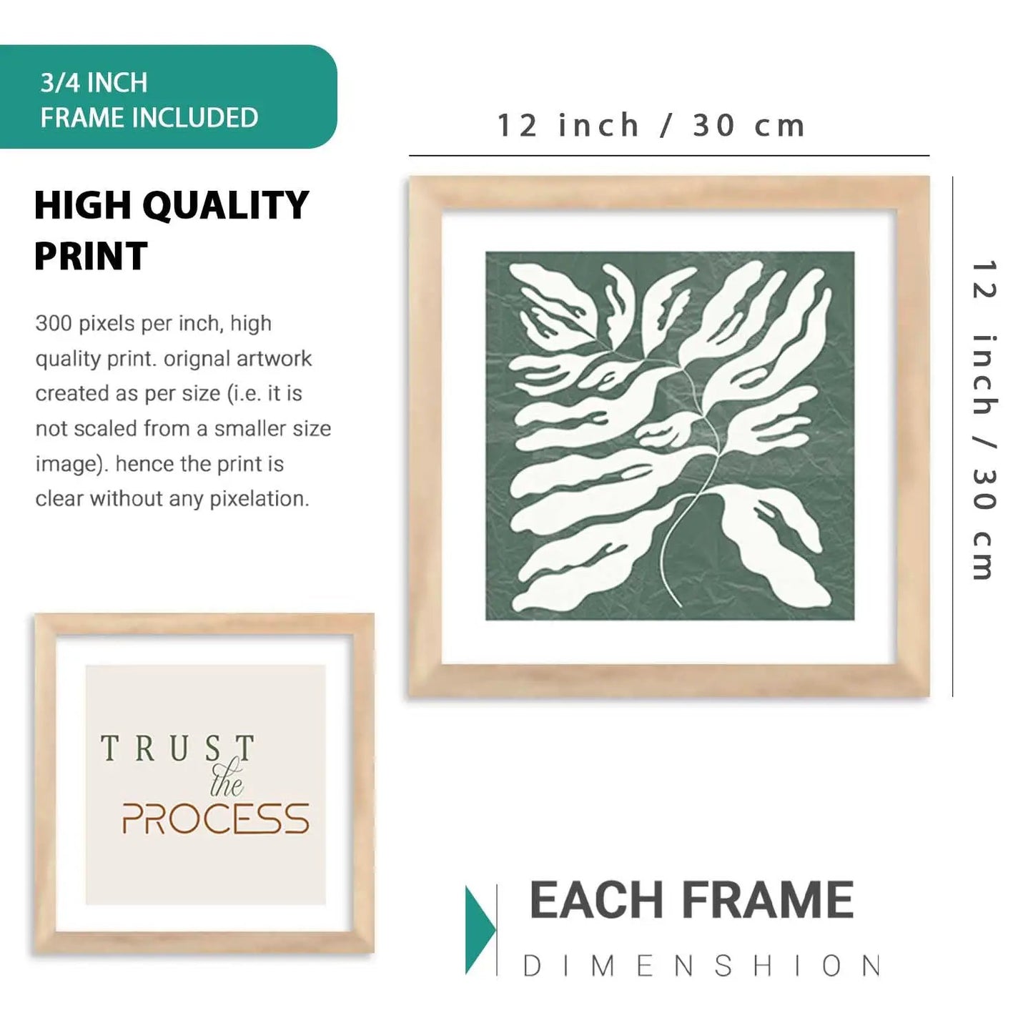 kotart Decorative Modern Big Size Wall Art Print With Frame Abstract Paintings For Living Room Wall painting