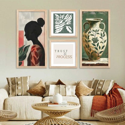kotart Decorative Modern Big Size Wall Art Print With Frame Abstract Paintings For Living Room Wall painting