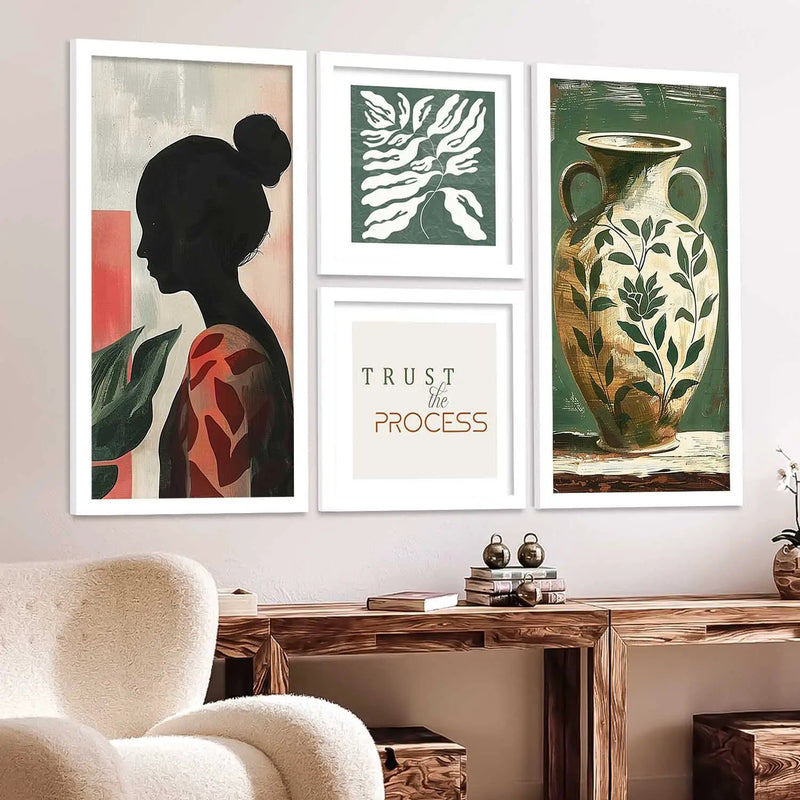 kotart Decorative Modern Big Size Wall Art Home Dacor Abstract Painting poster With Frame For Living Room Bed Room Hotel Wall Decor