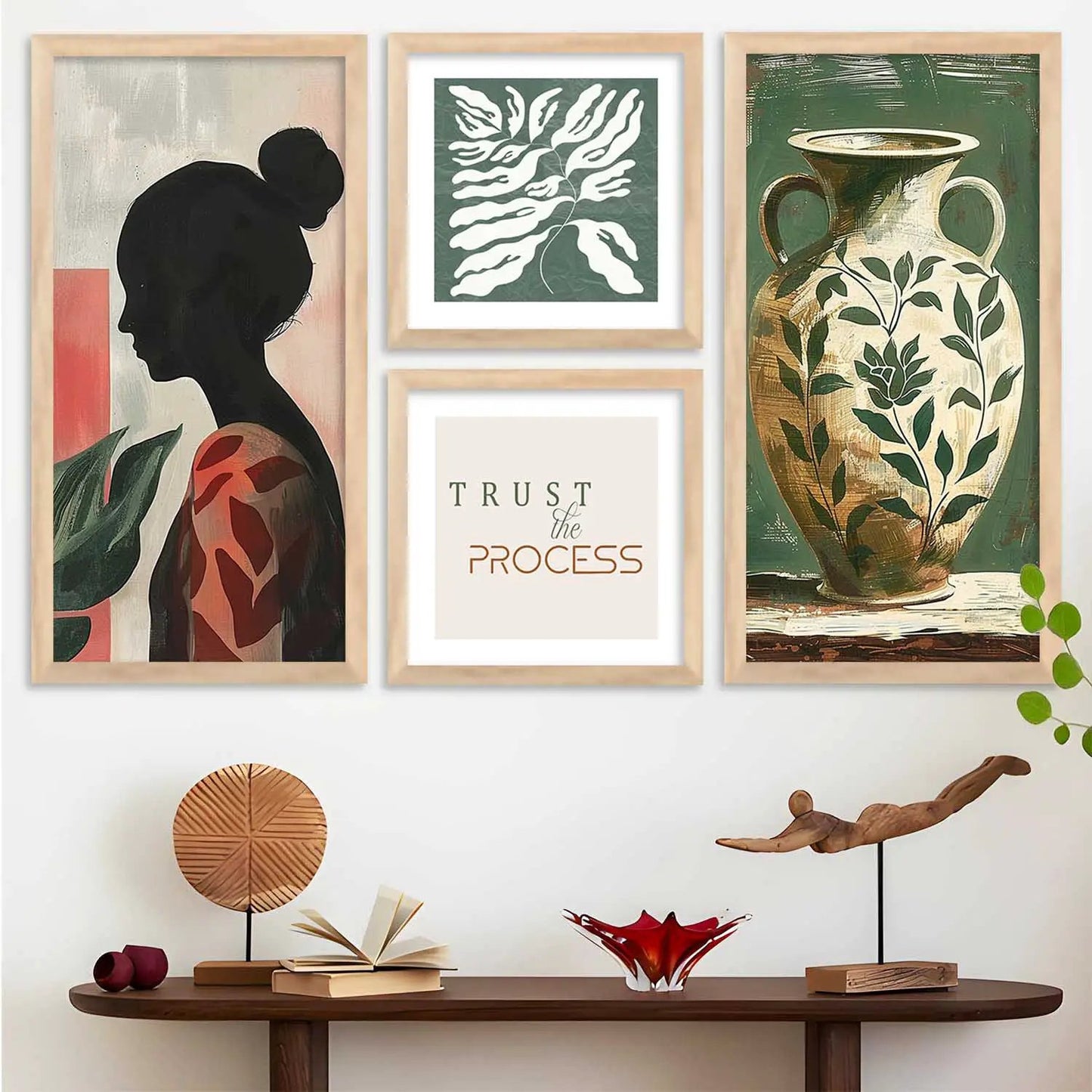 kotart Decorative Modern Big Size Wall Art Print With Frame Abstract Paintings For Living Room Wall painting