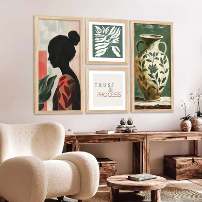 kotart Decorative Modern Big Size Wall Art Print With Frame Abstract Paintings For Living Room Wall painting