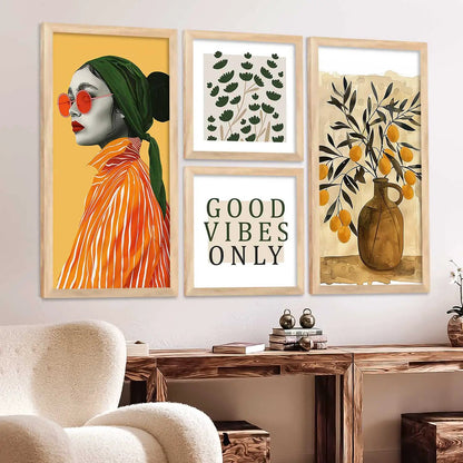 kotart Decorative Modern Wall Art Home Dacor Abstract Painting poster With Frame For Living Room Bed Room Hotel Wall Decor