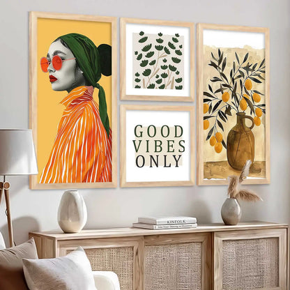 kotart Decorative Modern Wall Art Home Dacor Abstract Painting poster With Frame For Living Room Bed Room Hotel Wall Decor