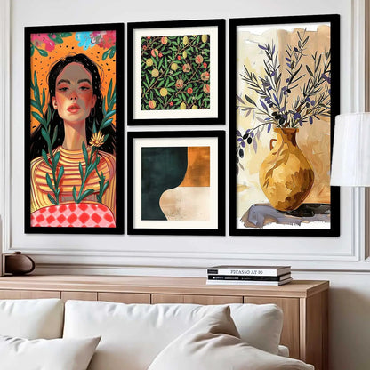 kotart Decorative Modern Big Size Wall Art Home Decor Abstract Painting poster With Frame For Living Room Bed Room Hotel Wall Decor
