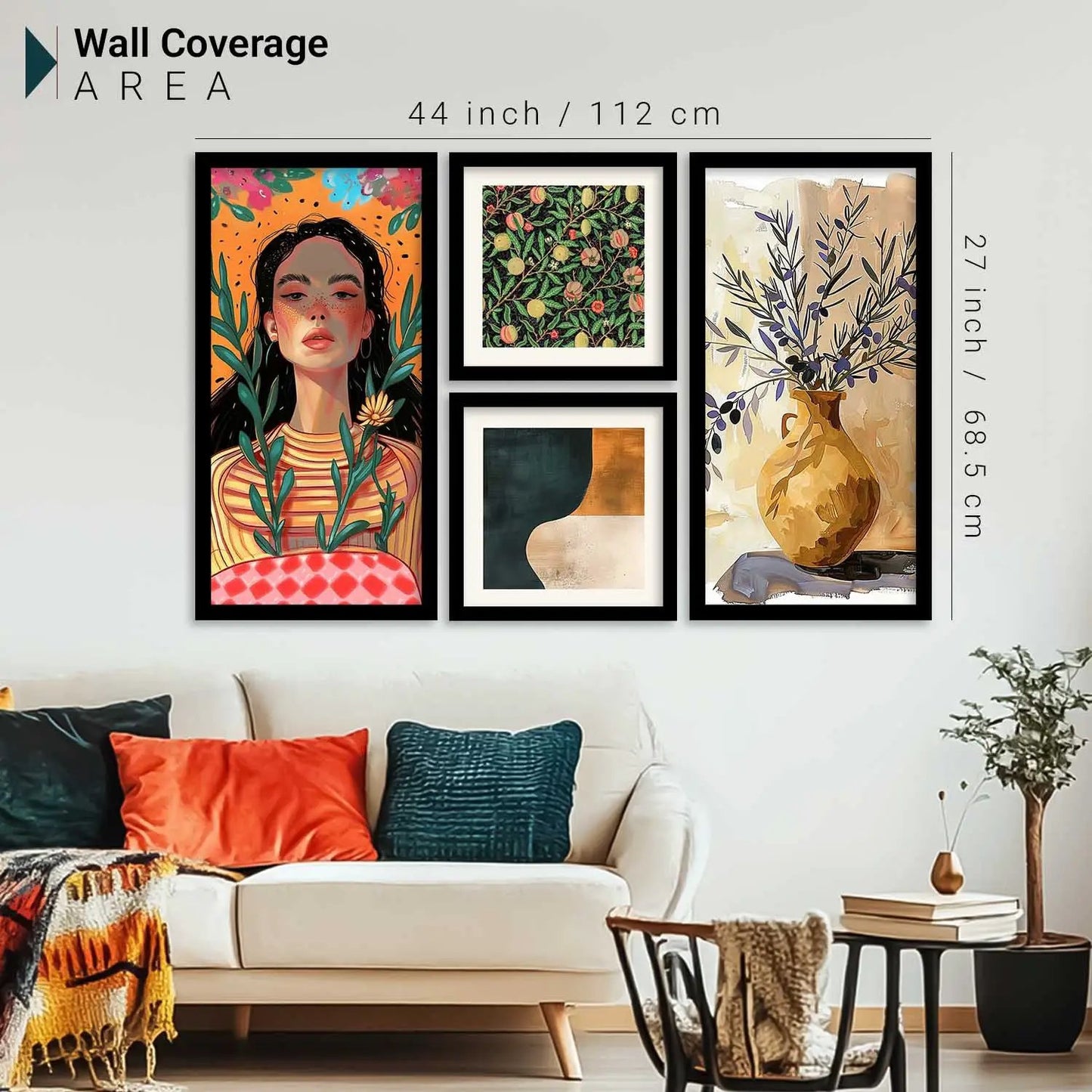 kotart Decorative Modern Big Size Wall Art Home Decor Abstract Painting poster With Frame For Living Room Bed Room Hotel Wall Decor