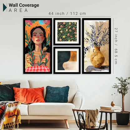 kotart Decorative Modern Big Size Wall Art Home Decor Abstract Painting poster With Frame For Living Room Bed Room Hotel Wall Decor