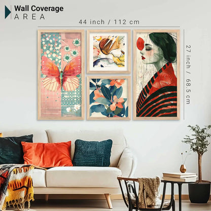 kotart Decorative Modern Wall Art Print With Frame Abstract Paintings For Living Room Bed Room Hotel Wall Decor