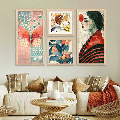 kotart Decorative Modern Wall Art Print With Frame Abstract Paintings For Living Room Bed Room Hotel Wall Decor