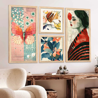 kotart Decorative Modern Wall Art Print With Frame Abstract Paintings For Living Room Bed Room Hotel Wall Decor