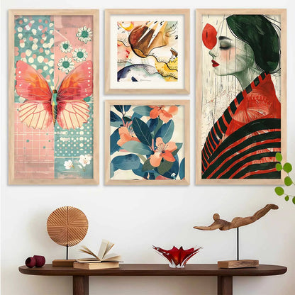kotart Decorative Modern Wall Art Print With Frame Abstract Paintings For Living Room Bed Room Hotel Wall Decor