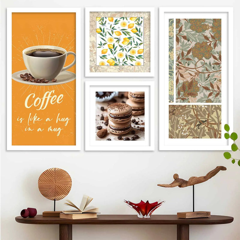kotart Decorative Modern Big Size Wall Art Print With Frame Cafe Paintings For Living Room Bed Room Hotel Wall Decor