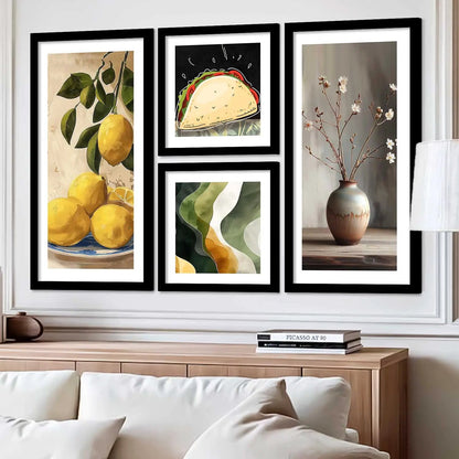 kotart Decorative Modern Big Size Wall Art Home Decor Abstract Painting poster With Frame For Living Room Bed Room Hotel Wall Decor