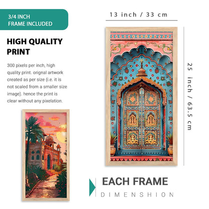 kotart Traditional Big Size Art Wall Painting Home Decoration With Frame For Bed Room Hotel Wall Decor