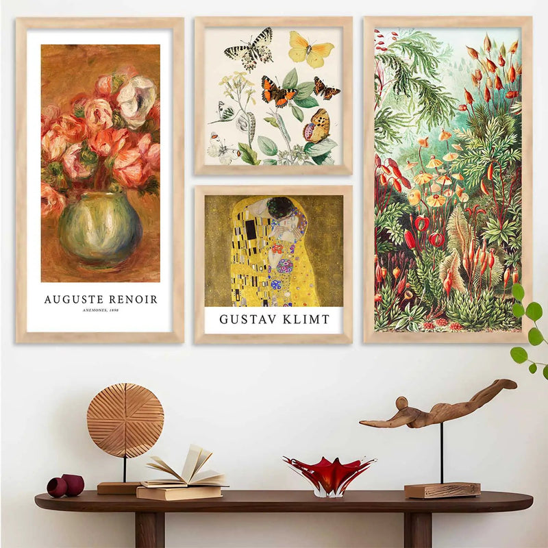 kotart Home Dacor Floral Painting Decorative Modern Big Size Wall Art poster With Frame For Living Room Bed Room Hotel Wall Decor Painting