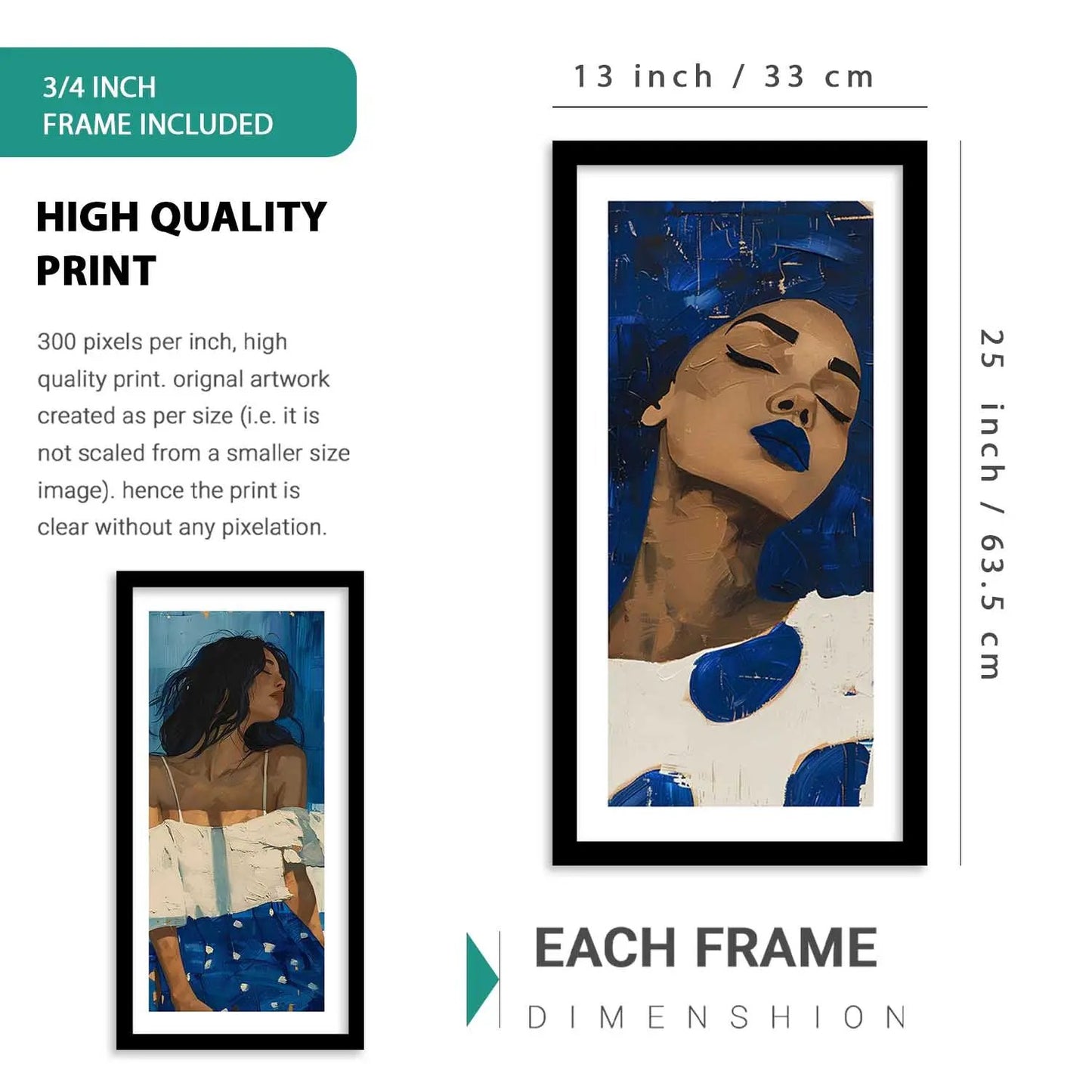 kotart Modern Big Size Art Home Decoration Painting Abstract Paintings With Frame For Living Room Bed Room Hotel Wall Décor