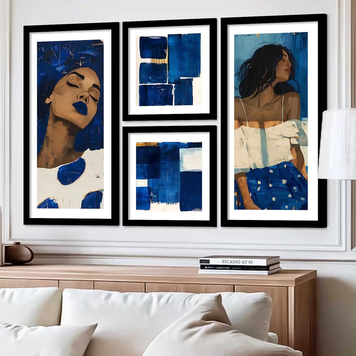 kotart Modern Big Size Art Home Decoration Painting Abstract Paintings With Frame For Living Room Bed Room Hotel Wall Décor