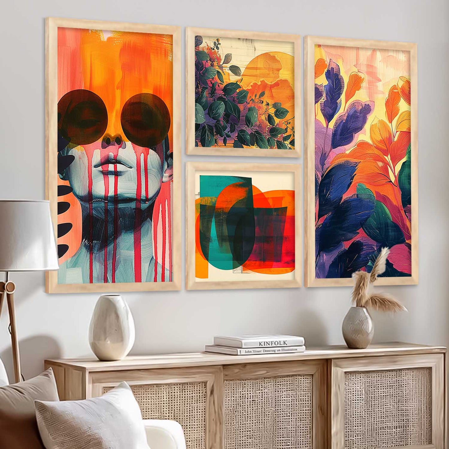 kotart Modern Art Home Decoration Painting Abstract Paintings With Frame For Living Room Bed Room Hotel Wall Decor